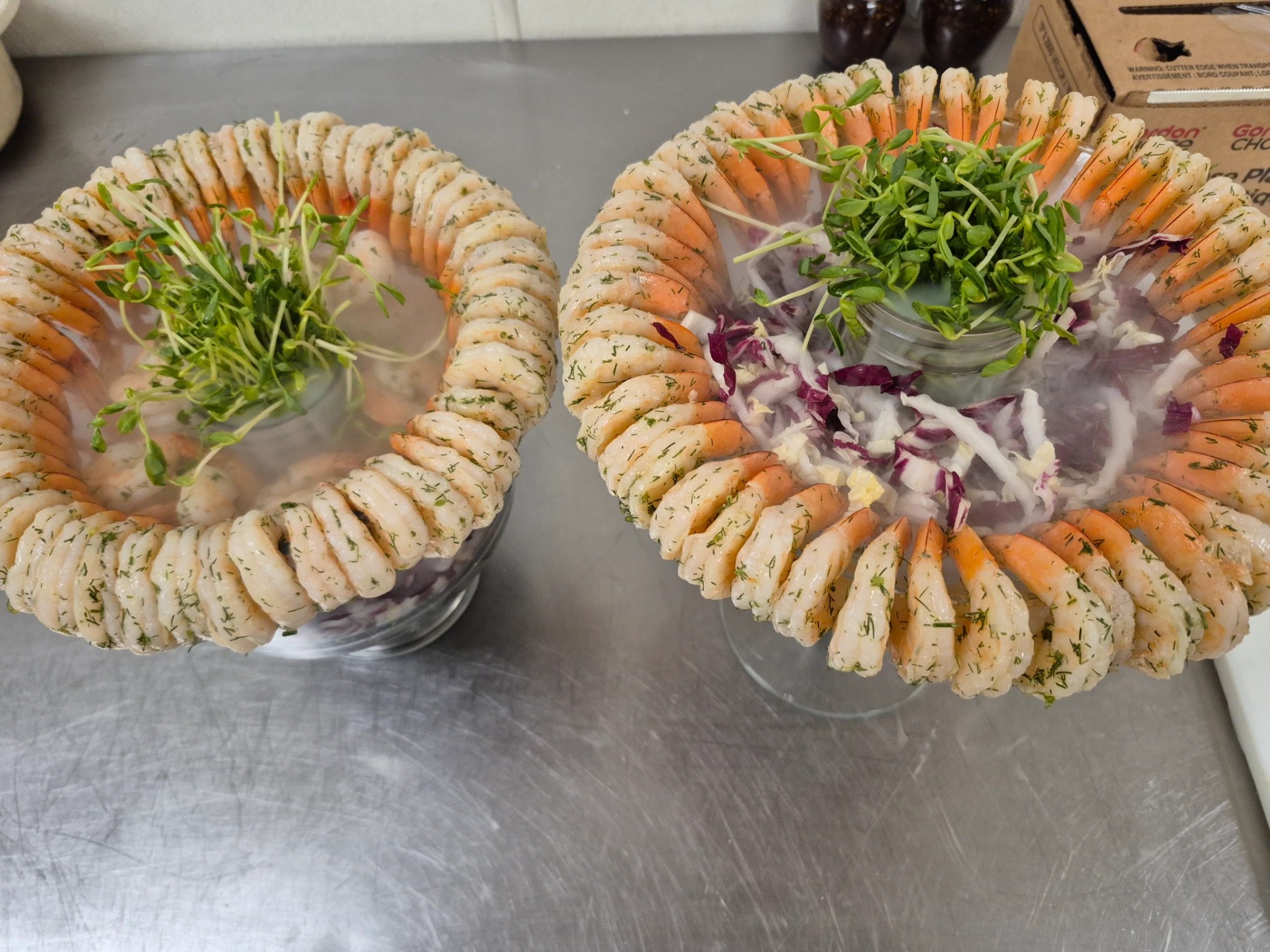 Chef's tasting course prepared in-home